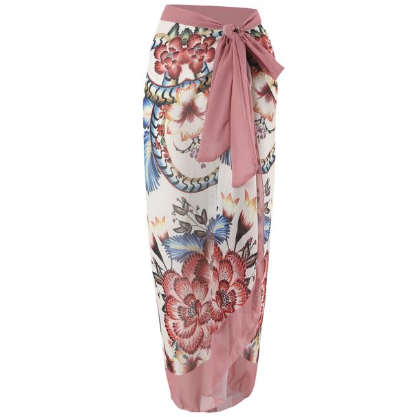 Women's Clothing One Piece Swimsuit For Women Tight Slimming Retro Strappy Bikini Set With Chiffon Long Skirt_ecoleips.com