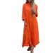 Women's Dresses, Cotton And Linen Shirts, Long Skirts, Fashionable Casual Long Sleeve Cardigan Dresses_ecoleips.com