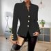 Elegant Women's Blazer - Slim Fit Double-Breasted Long Sleeve Suit Jacket For Work & Casual_ecoleips.com