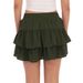 K Women's Sporty And Fashionable Skirt With Adjustable Lace Up, Anti Glare High Waisted Elastic Pants Skirt_ecoleips.com