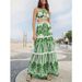 Women's Sexy One Shoulder Swimsuit Chiffon Beach Dress Set _ecoleips.com