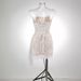 Women's Clothing Fashionable And Sexy One Shoulder Fishbone Lace Tight Pleated Edge Mini Dress_ecoleips.com