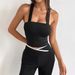 AD396 Cross-border European And American Summer New Fashion Sexy Hot Girl Double-strap Waist-cinching Camisole_ecoleips.com