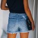 Denim Capital Ripped Denim Shorts Women 2025 New INS Trendy Three Quarter Pants Washed Denim Shorts_ecoleips.com