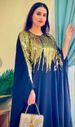 Women's Clothing Bright Silk Floral Dress Flowy Dress With Elastic Waist Casual Wear_ecoleips.com