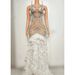 Women's Clothing Black Rhinestone Feather Dress Mesh Red Evening Dress Elegant Dress_ecoleips.com