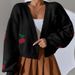 Women’s Clothing Spring And Autumn Jacquard Sweater New Style Outer Wear Loose Casual Knitted Cardigan_ecoleips.com