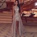 European and American foreign trade women's new sequined evening dress sexy slit wedding dress dress_ecoleips.com
