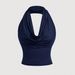 Women's Clothing Sexy Hot Girl Versatile Halter Neck Tank Top Women's Fashion Top Three Ways To Wear_ecoleips.com