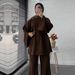 Voya Women's Solid Color Two-piece Set With Top And Pants, Belt And Pockets, Fashionable Outfit_ecoleips.com