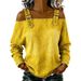 Women's Off Shoulder Long Sleeve Denim Blouse, Adjustable Strap Cold Shoulder Casual Top, Loose Fit Curved Hem Jeans Shirt For Daily Wear Streetwear,_ecoleips.com