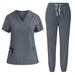 Women's short-sleeved doctor's gown, surgical gown, women's beauty work clothes, men's operating room scrub gown, elastic quick-drying gown_ecoleips.com