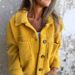 Women's Autumn Winter Lapel Single Breasted Coat New Arrival Warm Soft Lambswool Outerwear_ecoleips.com