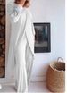 European And American New Women's Long Sleeve Wide Leg Pans Sui Irregular Fashion Casual Cross Large Size Two-Piece_ecoleips.com