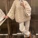 Women's Oversized Round Neck Sweater – Soft & Stylish Knit Top With Relaxed Fit, Pure Color For Casual & Office Wear (Rose Red, Beige, Blush Pink)_ecoleips.com