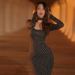Women's Clothing 2025 Fall/Winter New Fashion Printed Elegant Slim Fit Polka Dot Long Sleeve Dress Foreign Trade_ecoleips.com