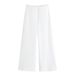 Women's Pin-Detail Sleeveless Top & Wide-Leg Pants Set – Minimalist Texture, Artistic Patchwork (Polyester, Monochrome, Summer Elegance)_ecoleips.com