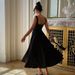 Foreign Trade 2025 Spring Summer New European And American Women's Fashion Elegant Solid Color Square Neck_ecoleips.com