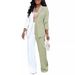 Women Niche Design Contrast Color Button Long Sleeve Suit Jacket Slim Loose Spring New Suit Sets_ecoleips.com