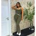 K Color Blocked Cross Flared Pants Nude Yoga Running Fitness Yoga Suit Two-piece Set_ecoleips.com