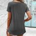 Aria Basics Aria Basics European And American Cross-border Women's Clothing, Hollow Lace Trim, Round Neck, Casual Loose Short-sleeve T-shirt Top_ecoleips.com