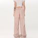 OREETA Thin Breathable Slimming Sports For Women, Autumn Design Sense Butterfly Bow Wide Leg Casual Pants_ecoleips.com
