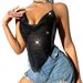 Women's Clothing New Sexy Backless Metal Chain Tube Top Sequin Sling_ecoleips.com