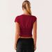 2026 Independent Station Spring/Summer Wholesale Designer Asymmetrical Collar Slim Fit Ruched Women's Y2K Short_ecoleips.com