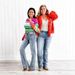 Plus-Size High-Stretch Flare Jeans For Women – Trendy Wide-Leg Denim Pants With Asymmetric Detail_ecoleips.com