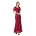 Spring Summer 2024 Banquet Host European American Slim Mesh Sequin Evening Mermaid Dress For Women_ecoleips.com