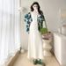 Real Shot Maternity Wear Autumn Winter Loose Camellia Embroidery Design Elegant Age-Reducing Versatile Sweater Cardigan_ecoleips.com