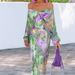 2026 New Spring Women's Clothing, Cross-Border European American Fashion Set, Elegant Tie-Dye Long-Sleeve Shawl And_ecoleips.com