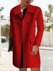 Elegant Oversized Wool Blend Trench Coat For Women - Loose Fit Mid-Length Coat With Double Breasted Design, Available In Multiple Colors_ecoleips.com