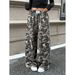 Women's Clothing Retro Tree Branch Pattern Printed Casual Pants Spring And Autumn New Loose Versatile Design Trousers_ecoleips.com