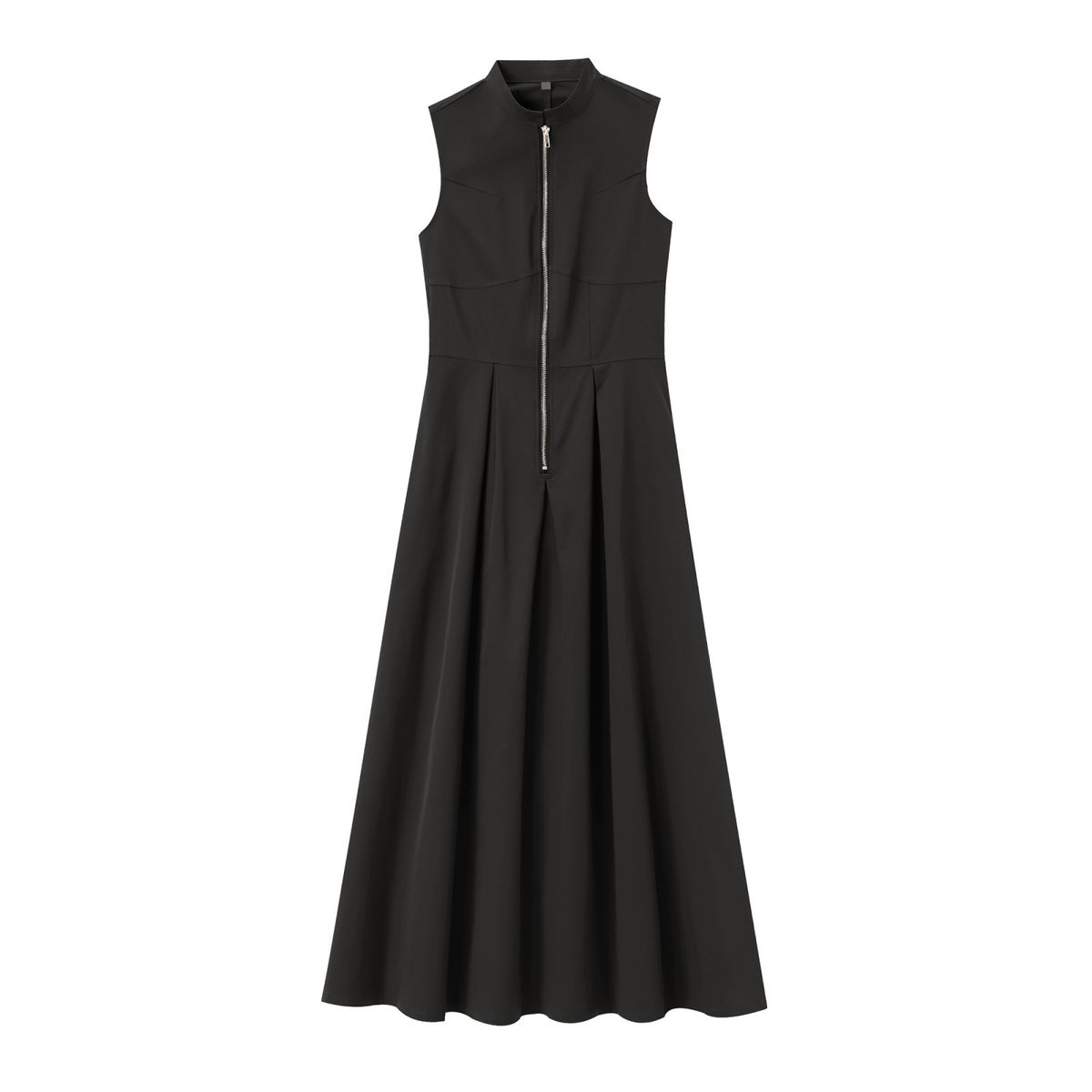 Women's Elegant Round Neck Sleeveless Belted Midi Dress – French Chic Casual Office Gown 2026_ecoleips.com