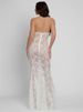 Tossy White Lace Printed Maxi Dress For Women Summer Sexy Backless See-Through Patchwork Beach Fashion Dress Female Long Dress_ecoleips.com