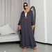 2025 New Muslim Suede Large Size Robe Elegant Temperament Dress_ecoleips.com