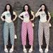 Women's Summer Casual Heart Print Two Piece Set Wide Leg Pants Bow Detail Plaid Short Sleeved Top Cute Fashion_ecoleips.com