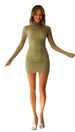 2022 Cross-Border European And American Independent Website New Women's Fashion Knitted Sheer Tight-Fitting Bodycon_ecoleips.com