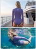 One-piece Wetsuit Women's Swimming, Surfing, Bikini, Sunscreen, Jellyfish Suit, Outdoor Sports, Long-sleeved Swimsuit_ecoleips.com