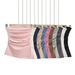 Women's Clothing Sexy Slim Pleated Tube Tops For Women Outerwear Waist Hugging Slimming Side Slit Tube Top Vest_ecoleips.com