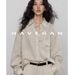 Tencel Linen Long-sleeved Shirt Women's Old Money Style Temperament Casual Lazy Retro Commuter Top_ecoleips.com