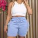 Women's Clothing Solid Color Drawstring Shorts Casual Summer Bottoms American Style Polyester_ecoleips.com