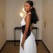 2026 New European And American Style Fashion Women's Clothing Contrasting Colors, Slim-fitting Long Skirt, Sleeveless Neck And Waist Dress_ecoleips.com