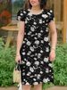 ZANZEA Short Sleeve Bohemian Sundress O Neck Women 2024 Summer Casual Knee-length Dress Daily Floral Print Holiday Short Vestido_ecoleips.com