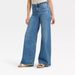 Cross-border European And American Women's Fashion Basic High-waisted Wide-leg Jeans, Casual Loose Versatile Mom Jeans_ecoleips.com