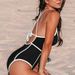 Women's Clothing One Piece Swimsuit For Women Sexy Backless Simple Fashion Swimsuit Bikini_ecoleips.com