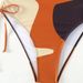 Women's Clothing One Piece Swimsuit Multi Color Contrast Drawstring Sexy Bikini Cross Sports Suit For Vacation_ecoleips.com