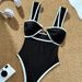 Women's Clothing Sexy Bohemian Style One Piece Swimsuit Set With Five-Pointed Star Metal Link Buckle Fashion_ecoleips.com