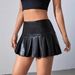 Sexy High-Waist Pleated Mini Skirt – Anti-Slip Bodycon PU Leather Skirt For Nightclub & Party (S-XL)_ecoleips.com